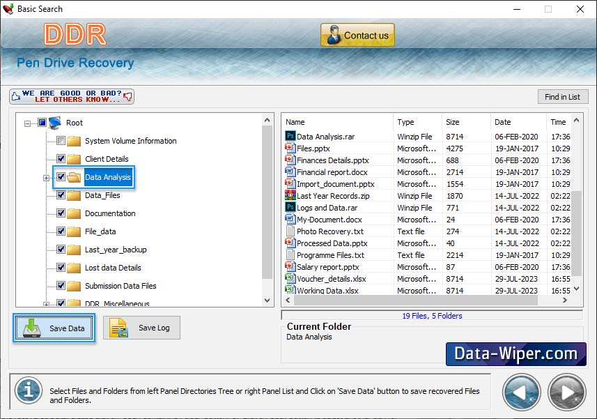 USB Drive Data Recovery Software Screenshot