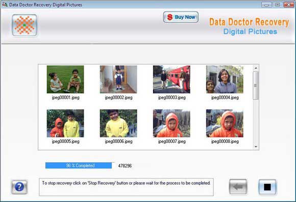 Digital picture rescue tool restore corrupted image from removable storage media