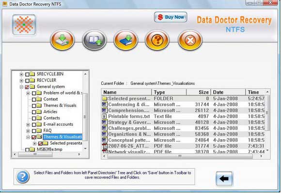 Windows NTFS Undelete screen shot