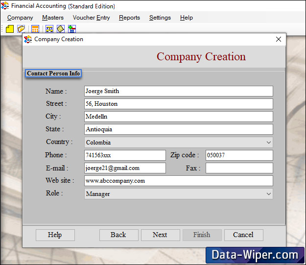 Billing and Inventory Management Software Screenshot
