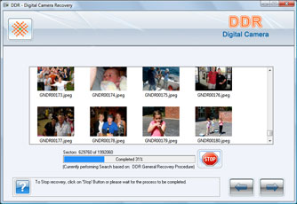 Digital Camera Data Recovery Software Screenshot