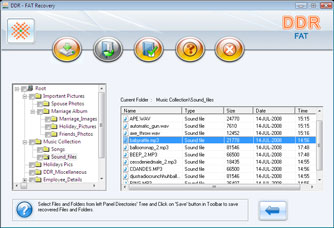 FAT Data Recovery Software Screenshot