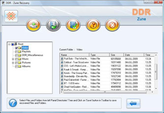 Zune Music Recovery Software Screenshot